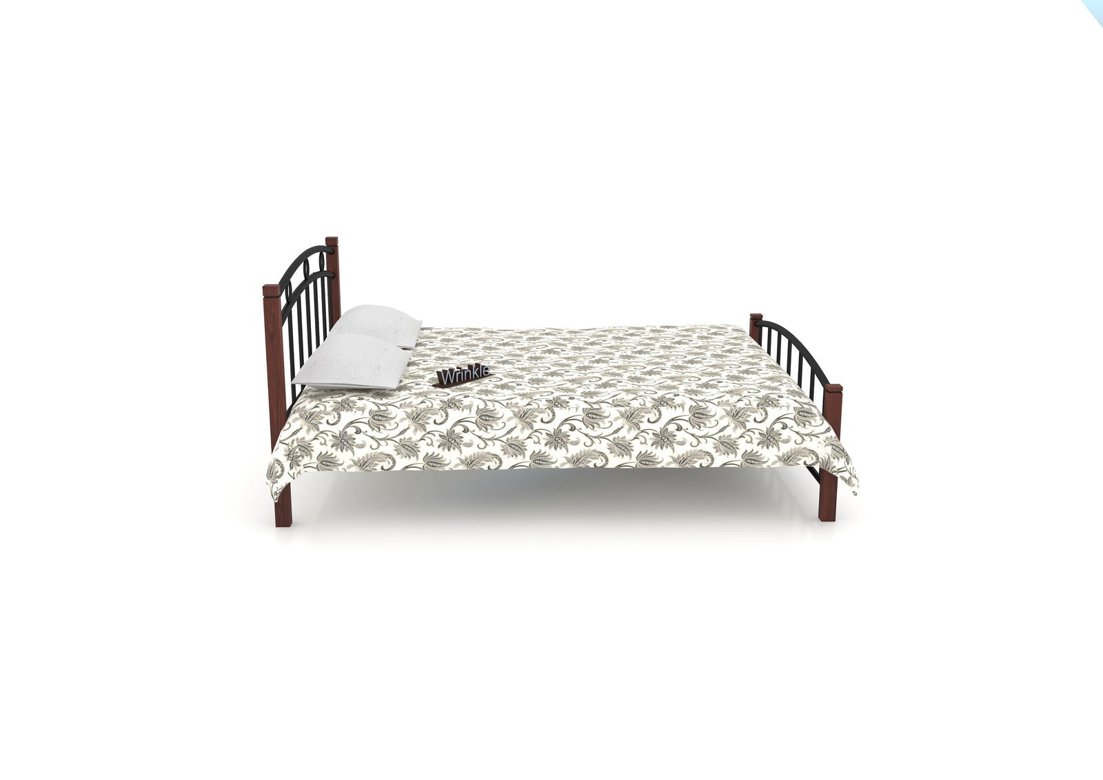 MetalCraft Minimal Arc Iron Bed - Furnishiaa -  -